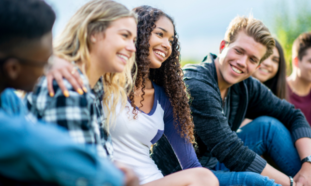 group of teenagers