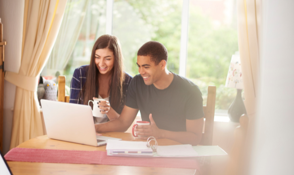 two people at computer