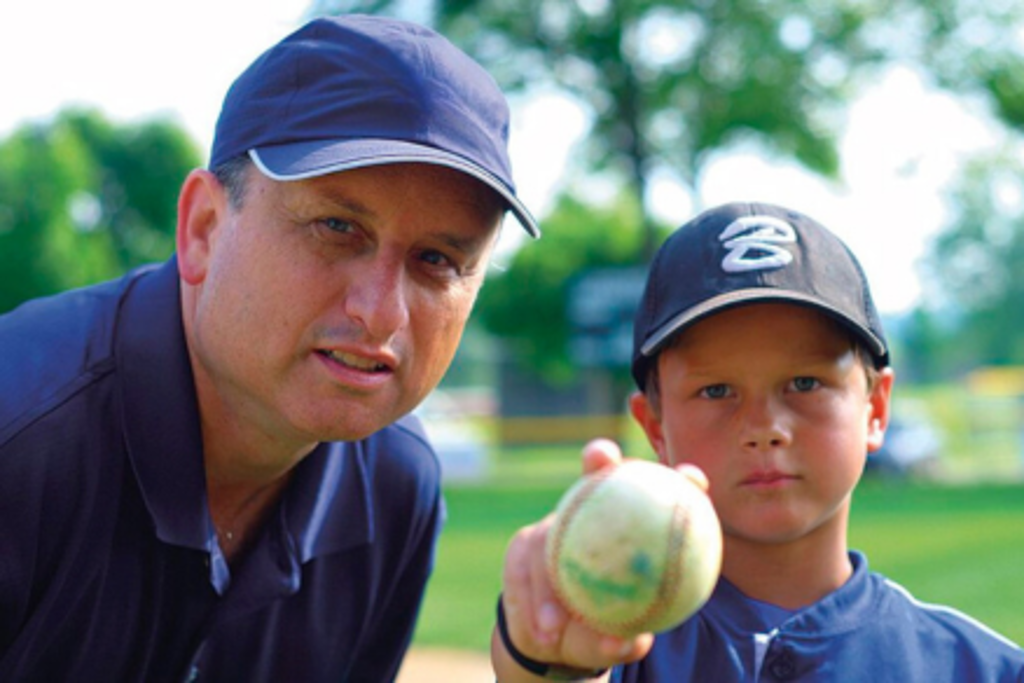 matt no fcbt matt beagle with a little league baseball player