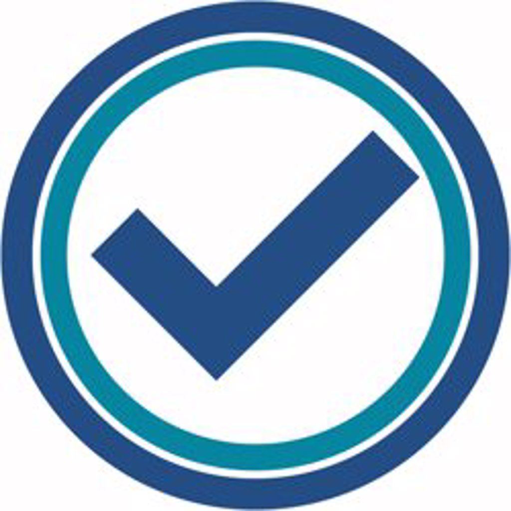 Positive pay checkmark blue checkmark