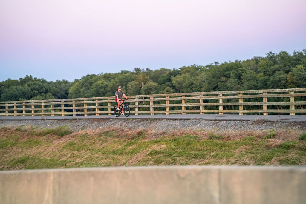 man on bike