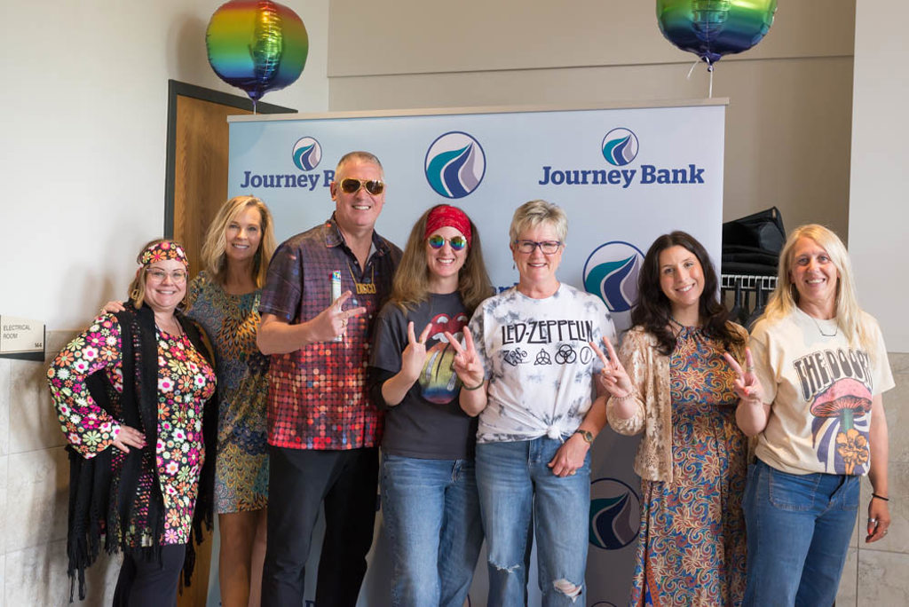 Journey Bank Employees Dressed for the 70s Theme at the 2024 Teen Star Competition